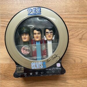 ELVIS PRESLEY PEZ Collectibles Dispenser Set LIMITED EDITION Tin CD NEW SEALED